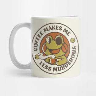 Coffee Makes me Feel Less Murderous Frog II by Tobe Fonseca Mug